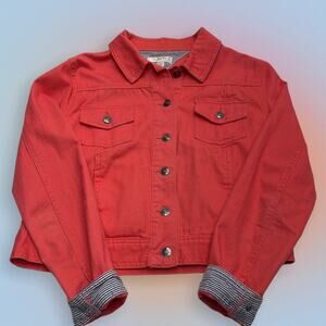 KENAR Women’s Large (Juniors) Coral Jean Jacket